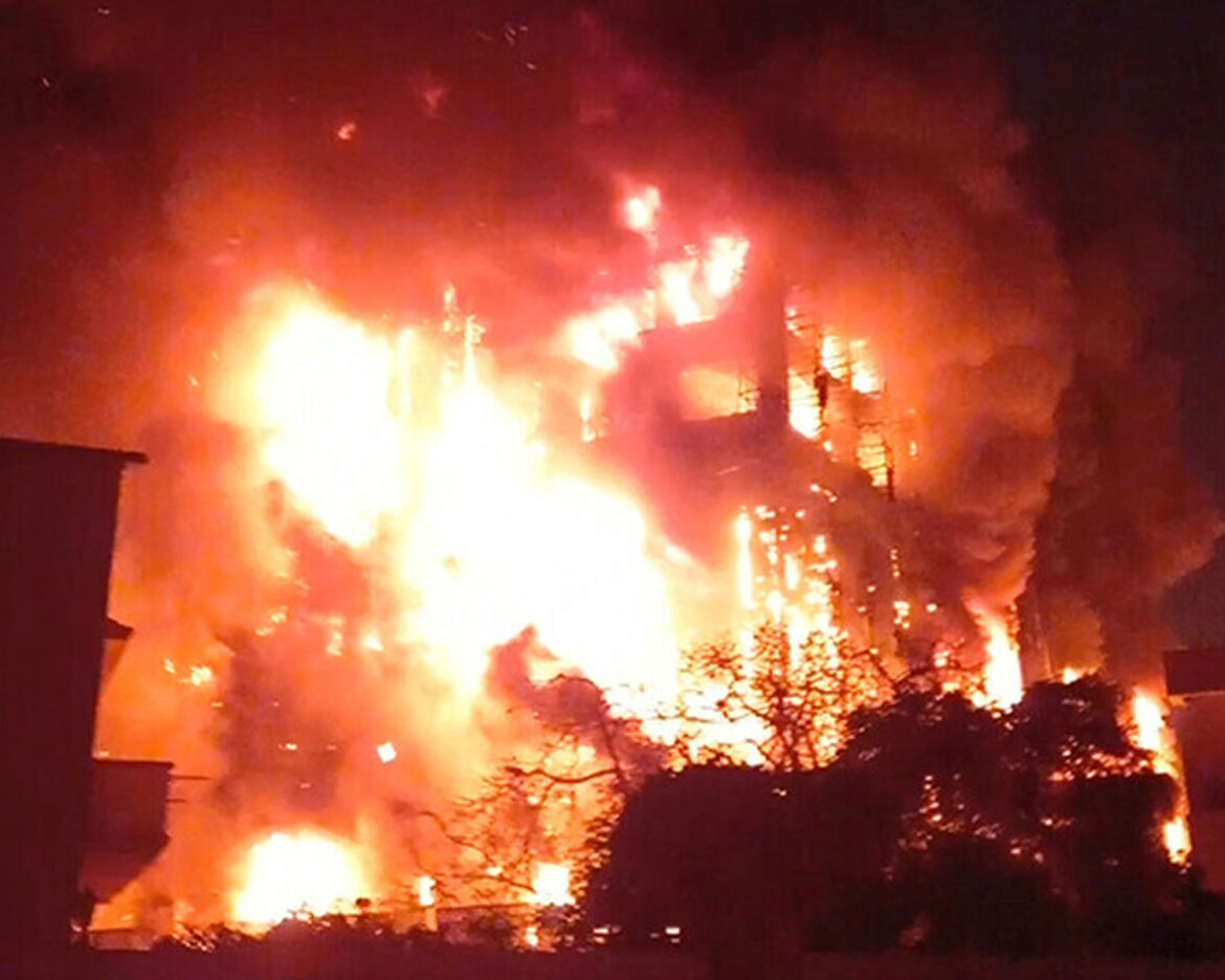 Egypt-Police-Facility-fire