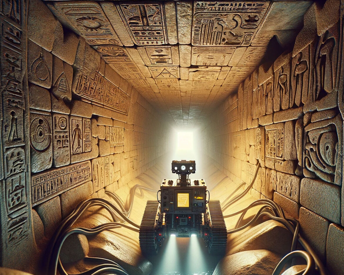 Robot-Uncover-Giza-pyramid