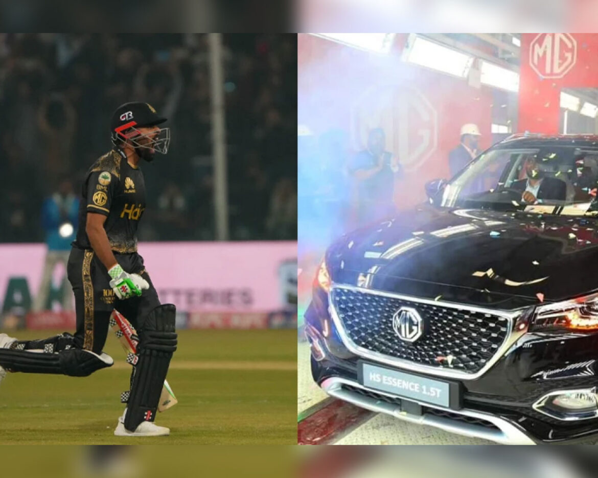 Zalmi-Owner-gifted-MG-Essence-to-Babar-Azam