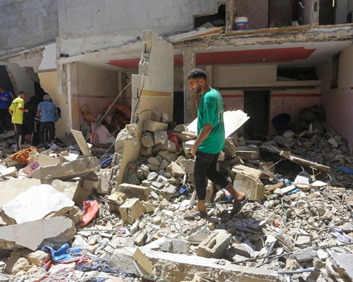 Israel-Airstrike-Central-Gaza