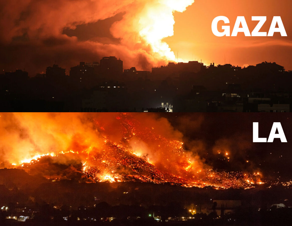 LA-and-Gaza-fire